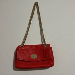 coach purse heavy chain strap